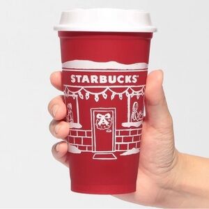 STARBUCKS HOLIDAY CHRISTMAS 2025
RED CUP DAY 16 FL. OZ. REUSABLE NEW